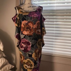 August Silk floral dress